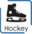 patinoire synthetique patins hockey
